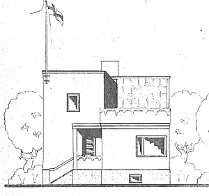 Rakennusteollisuus Oy:n piirustus. Lähde: Pirkkalan kunnan rakennusvalvonta